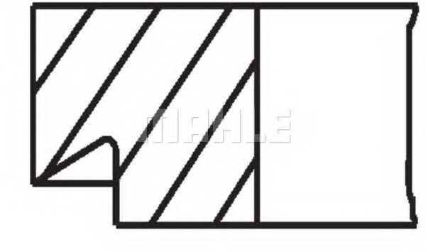 Комплект поршневых колец MAHLE ORIGINAL 039 53 N0 - изображение 1