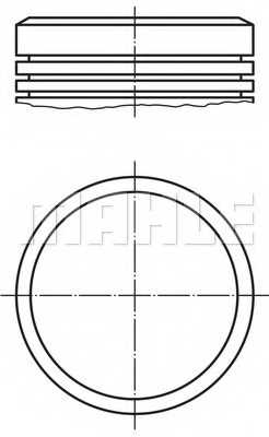 Поршень MAHLE ORIGINAL 040 04 01 - изображение