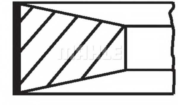 Комплект поршневых колец MAHLE ORIGINAL 040 05 N2 - изображение Комплект поршневых колец MAHLE ORIGINAL 040 05 N2 - изображение