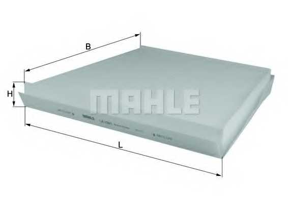 Фильтр салонный MAHLE ORIGINAL 70318204 / LA 156/1 - изображение