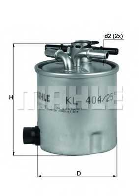 Фильтр топливный MAHLE ORIGINAL 70349771 / KL 404/25 - изображение