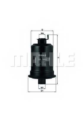 Фильтр топливный MAHLE ORIGINAL 70352780 / KL 560 - изображение