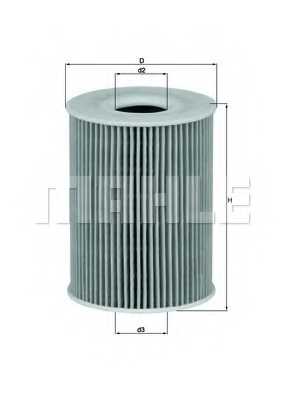 MAHLE OX254D3 - фильтр масляный - изображение