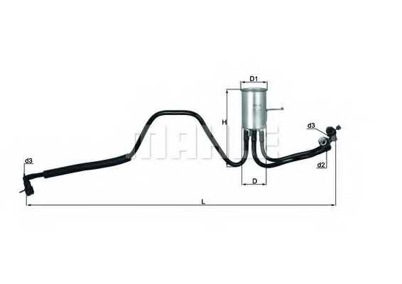 Фильтр топливный MAHLE ORIGINAL 70365405 / KL 544 - изображение Фильтр топливный MAHLE ORIGINAL 70365405 / KL 544 - изображение