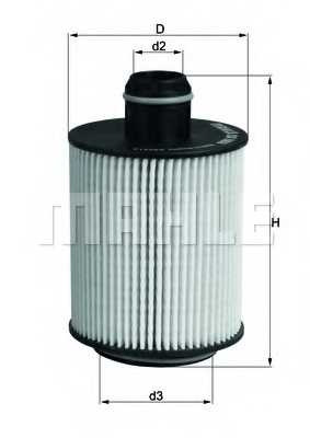 Фильтр масляный MAHLE ORIGINAL 70379547 / OX 553D - изображение