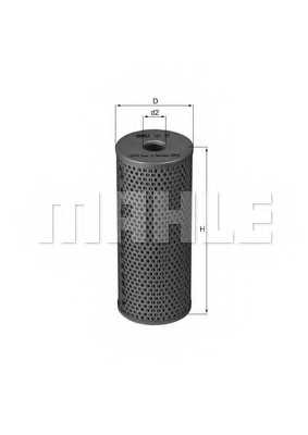 Фильтр гидравлической системы привода MAHLE ORIGINAL 70386616 / HX 89 - изображение