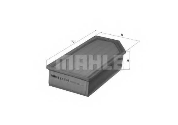 Фильтр воздушный MAHLE ORIGINAL 70390776 / LX 2788 - изображение