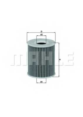 Фильтр масляный MAHLE ORIGINAL 70529480 / OX 422D - изображение