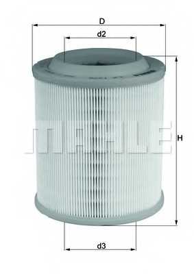 Фильтр воздушный MAHLE ORIGINAL 70560201 / LX 1275 - изображение