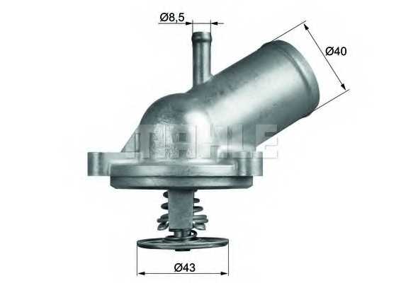 Термостат охлаждающей жидкости MAHLE ORIGINAL 70594750 / TI 209 87D - изображение