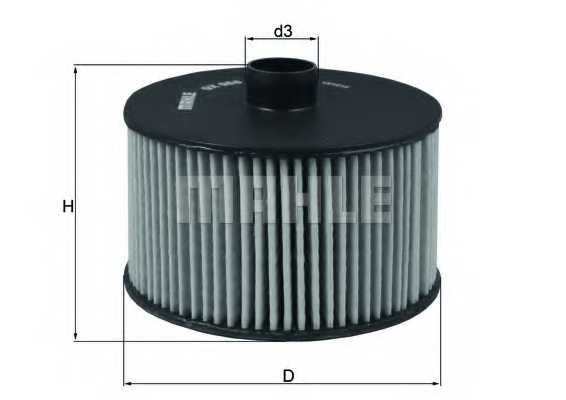 Фильтр масляный MAHLE ORIGINAL 70601649 / OX 968D - изображение