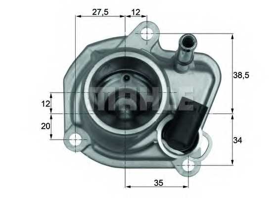 Термостат охлаждающей жидкости MAHLE ORIGINAL TI 29 87 - изображение