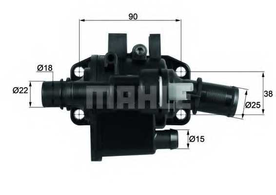 Термостат охлаждающей жидкости MAHLE ORIGINAL 72347001 / TH 42 83 - изображение