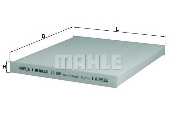 Фильтр салонный MAHLE ORIGINAL 72347026 / LA 898 - изображение
