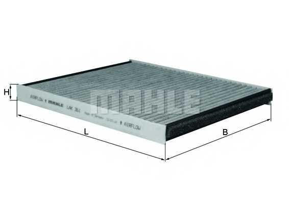 Фильтр салонный MAHLE ORIGINAL 72352706 / LAK 361 - изображение