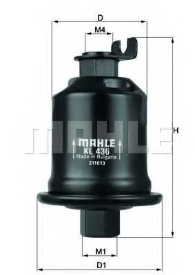 Фильтр топливный MAHLE ORIGINAL 76693147 / KL 436 - изображение