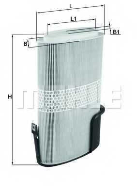 Фильтр воздушный MAHLE ORIGINAL 76823389 / LX 1009/6 - изображение 1