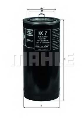 Фильтр топливный MAHLE ORIGINAL 77002918 / KC 7 - изображение