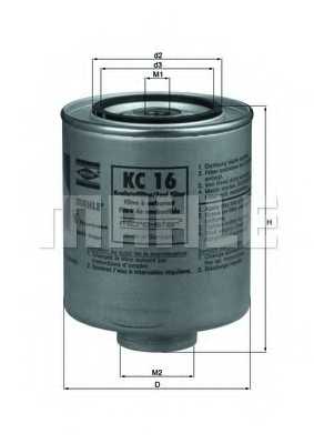Фильтр топливный MAHLE ORIGINAL 77763311 / KC 16 - изображение