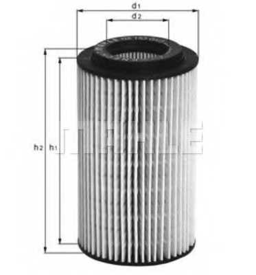 MAHLE OX1537D - фильтр масляный - изображение 1