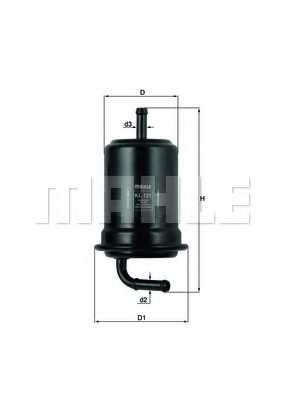 Фильтр топливный MAHLE ORIGINAL 79631300 / KL 121 - изображение