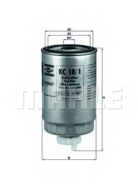 MAHLE KC181 - фильтр топливный - изображение