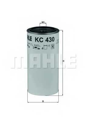 Фильтр топливный MAHLE ORIGINAL 70536984 / KC 430D - изображение