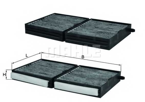 Фильтр салонный MAHLE ORIGINAL 76888374 / LAKG 113/S - изображение