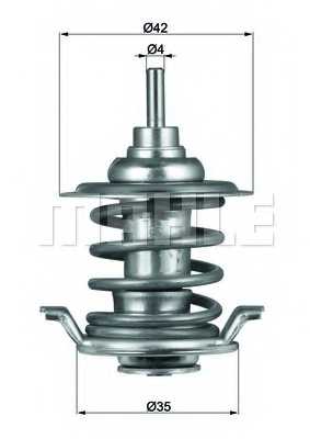 Термостат охлаждающей жидкости MAHLE ORIGINAL TX 59 83 - изображение