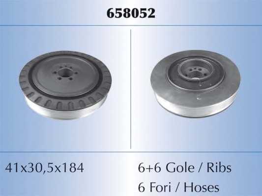 Ременный шкив коленвала MALO 658052 - изображение