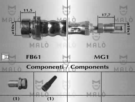 Тормозной шланг <b>MALO 80000</b> - изображение