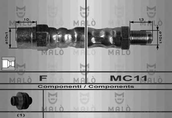 Тормозной шланг MALO 8015 - изображение Тормозной шланг MALO 8015 - изображение