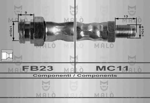 Тормозной шланг MALO 80177 - изображение
