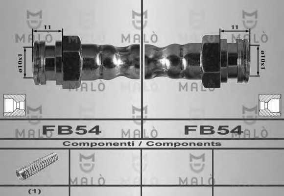Тормозной шланг MALO 80516 - изображение