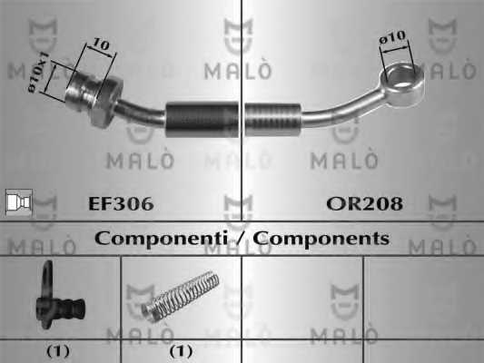 Тормозной шланг MALO 80789 - изображение