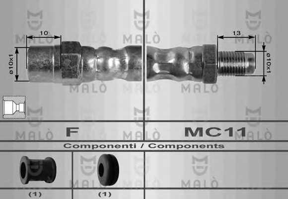 Тормозной шланг MALO 8458 - изображение