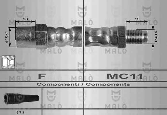 Тормозной шланг MALO 8634 - изображение
