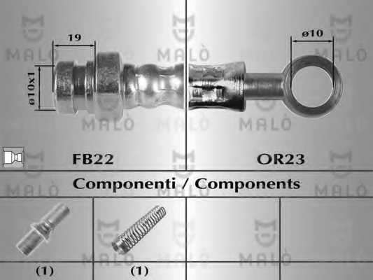 Тормозной шланг <b>MALO 8694</b> - изображение Тормозной шланг <b>MALO 8694</b> - изображение