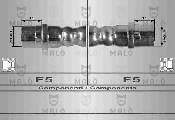 Тормозной шланг MALO 8905 - изображение
