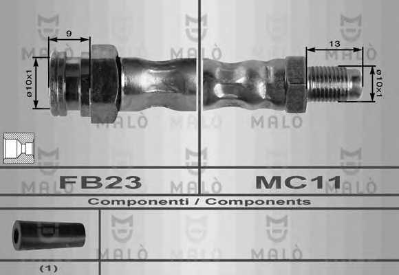 Тормозной шланг MALO 8926 - изображение