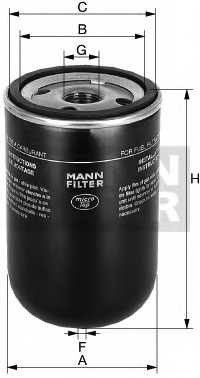 Фильтр топливный MANN-FILTER WK 929 x - изображение