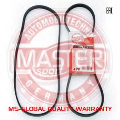 Ремень поликлиновый 4PK1125 4PK1125-PCS-MS <b>MASTER-SPORT 4PK1125PCSMS</b> - изображение