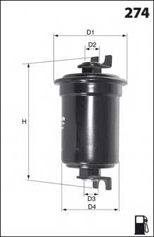Топливный фильтр <b>MECAFILTER ELE6033</b> - изображение