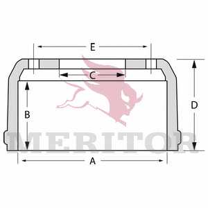 Тормозной барабан MERITOR MBD1163 - изображение