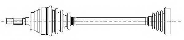 Вал приводной <b>METELLI 17-1266</b> - изображение