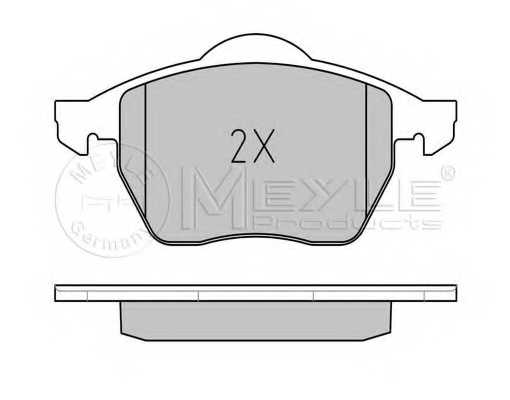 Колодки тормозные дисковые передний для AUDI 100(4A,C4), A6(4A,C4) <b>MEYLE 025 206 7619/W / MBP0031</b> - изображение 1