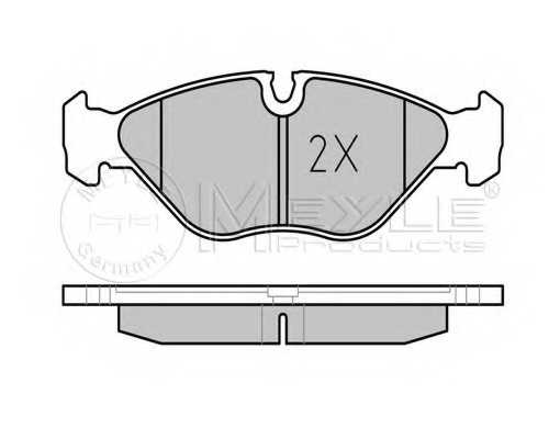 Колодки тормозные дисковые передний для SAAB 9000 <b>MEYLE 025 211 5419 / MBP0085</b> - изображение 1
