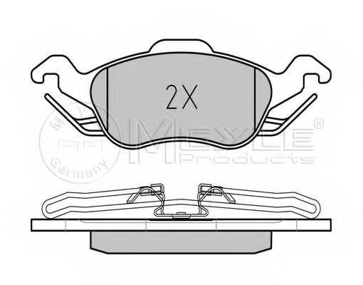 Колодки тормозные дисковые передний для FORD FOCUS(DAW,DBW,DFW,DNW) <b>MEYLE 025 231 5419 / MBP0274</b> - изображение 1