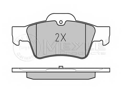 Колодки тормозные дисковые задний для MERCEDES CLS(C218,C219), E(S211,S212,W211,W212), S(C215,C216,W220,W221), SL(R230) <b>MEYLE 025 233 3416 / MBP0323</b> - изображение 1