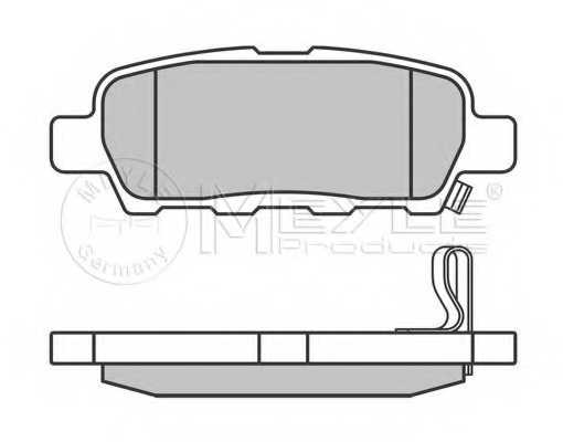 Колодки тормозные дисковые задний для INFINITI FX, G / NISSAN CUBE, MURANO, QASHQAI, TIIDA, X-TRAIL / RENAULT KOLEOS <b>MEYLE 025 238 7114/W / MBP0462</b> - изображение 2